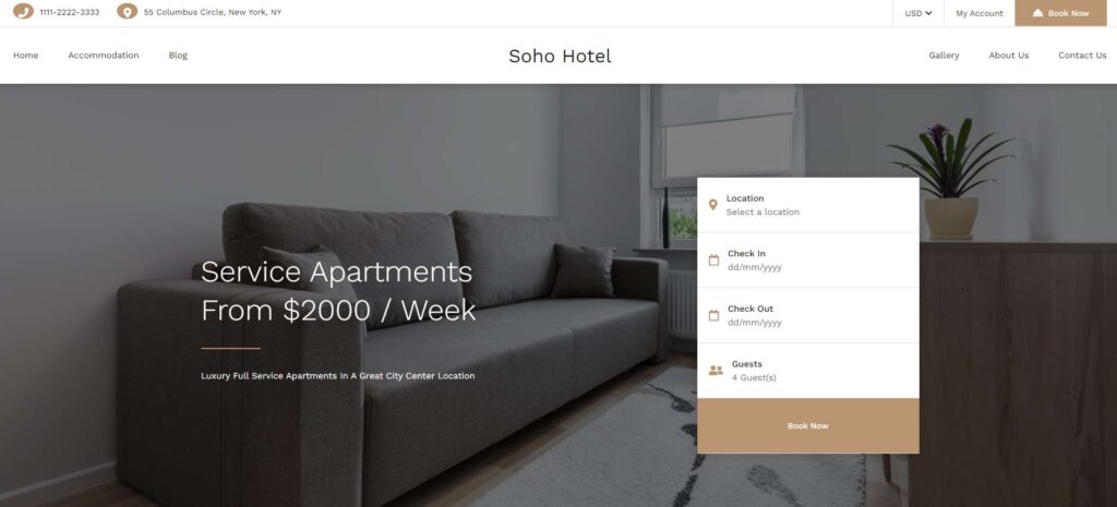 10 best hotel WordPress themes for your website